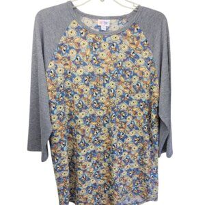 Lularoe Winnie The Pooh 3/4 Sleeve Round Neck T-Shirt XL